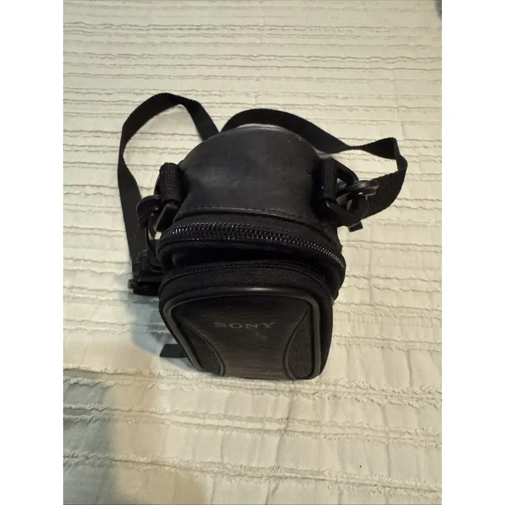 Vintage Sony Cybershot Compact Small Camera Carry Case With Adjustable Strap